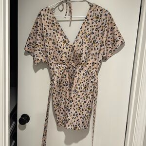 Sadie and sage Leopard Print romper